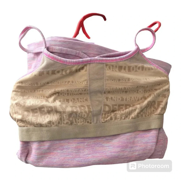 Lululemon Power Y Tank Wee Are From Space White April Multi size 4 - Picture 3 of 6